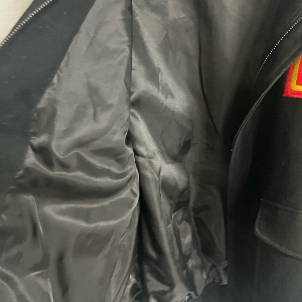 United States Marine Corps Black Bomber Jacket - Picture 8 of 9